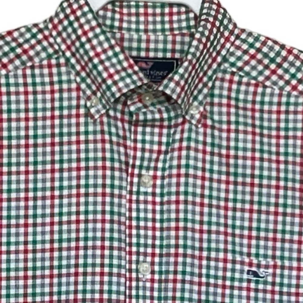 Vineyard Vines Classic Fit Tucker Plaid Button Down Shirt Size S